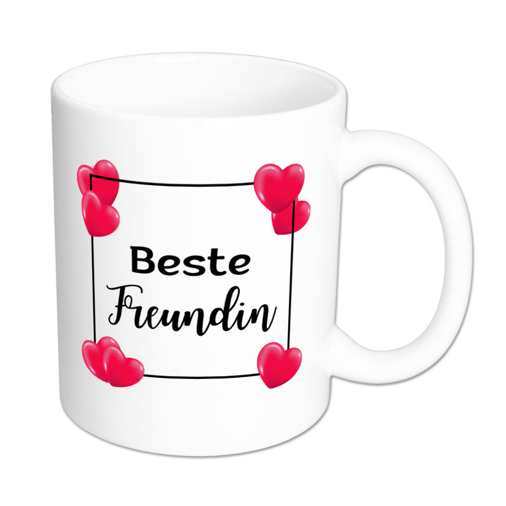 Beste Freundin - Tasse - HTH - weiß