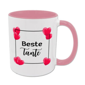 Beste Tante - Tasse - HTH - rosa