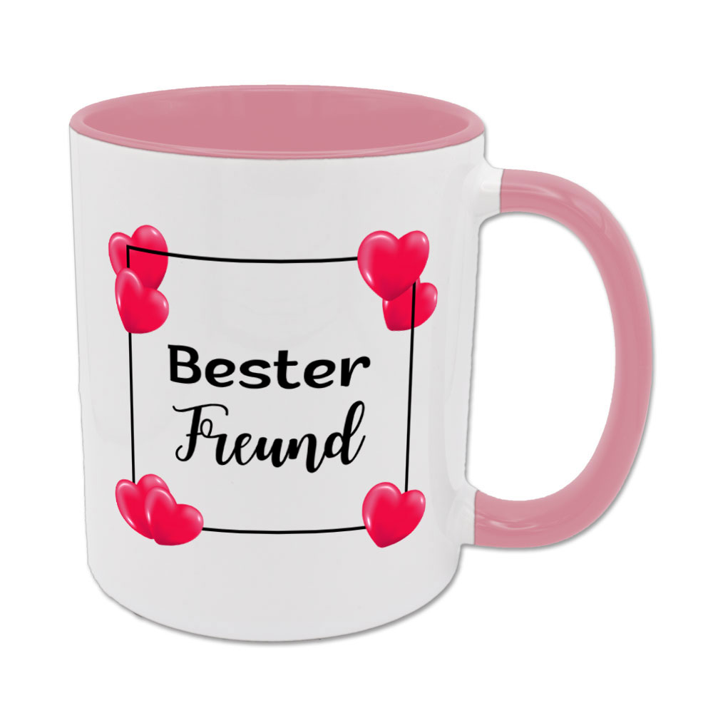 Bester Freund - Tasse - HTH - rosa