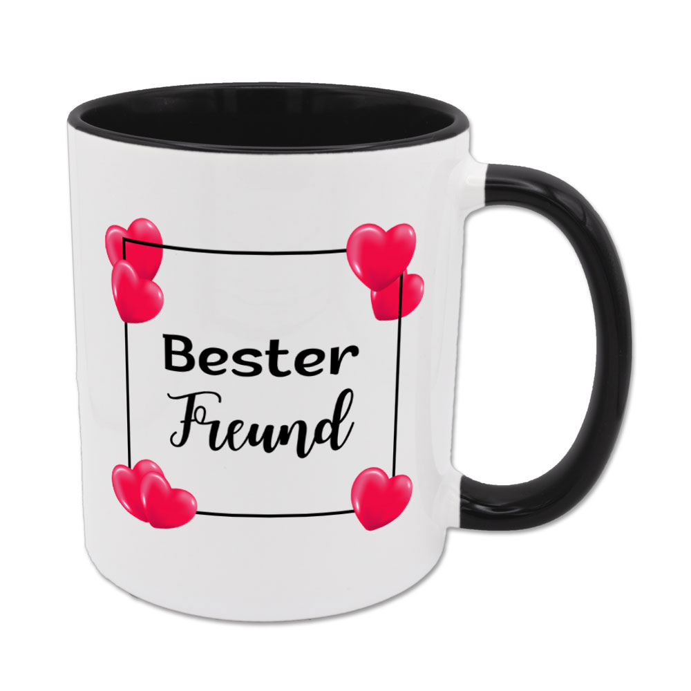 Bester Freund - Tasse - HTH - schwarz