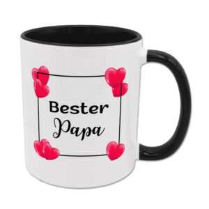 Bester Papa - Tasse - HTH - schwarz