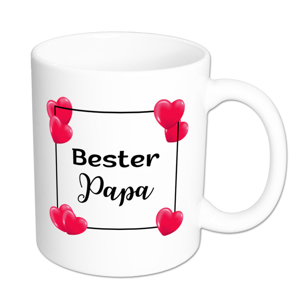 Bester Papa - Tasse - HTH - weiß
