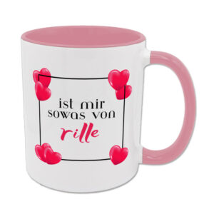 ist mir sowas von rille - Tasse - rosa