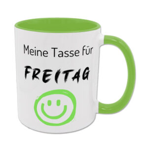 Meine Tasse für Freitag - hellgrün