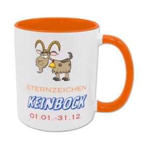 Sternzeichen Keinbock - Tasse - orange