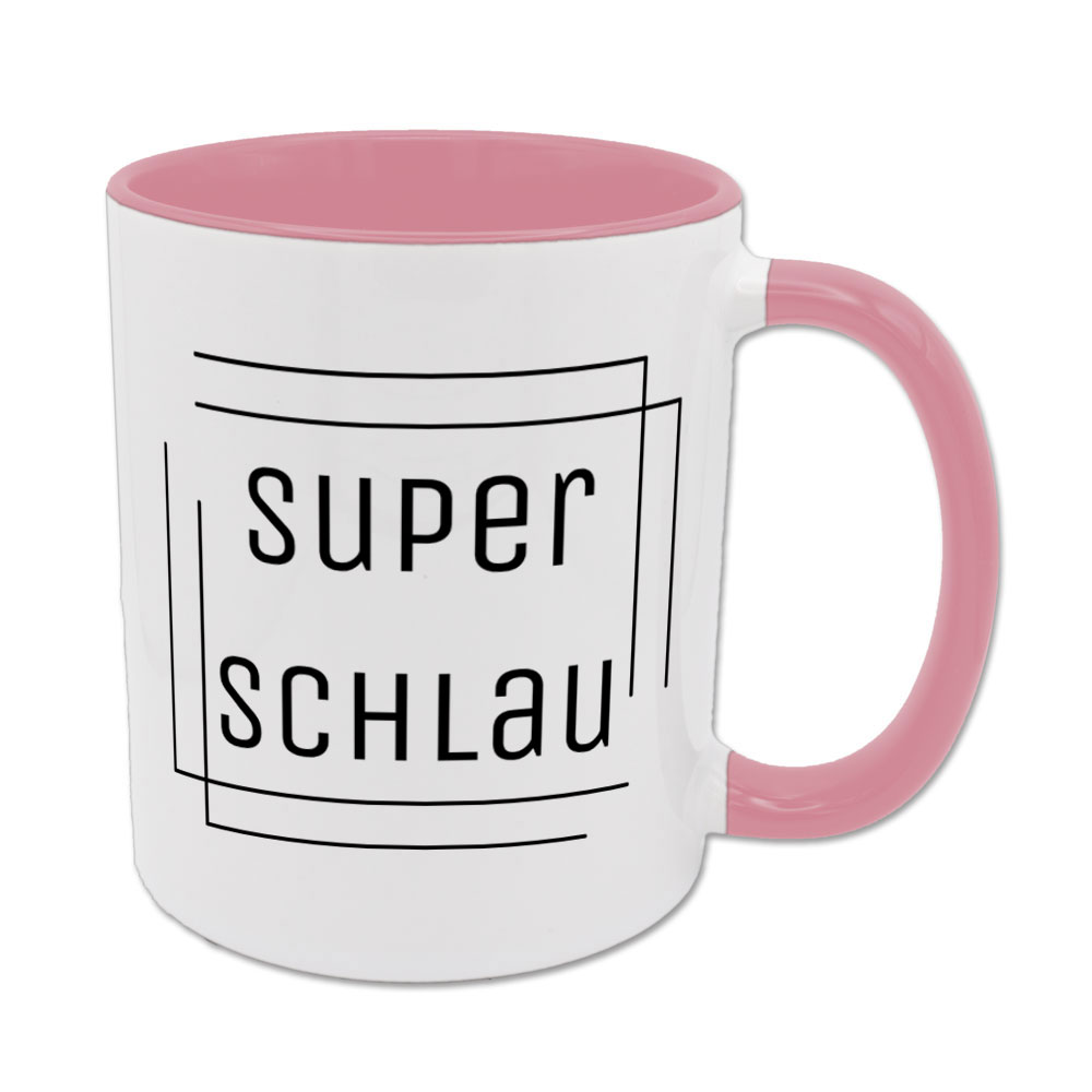 superschlau - Tasse - rosa