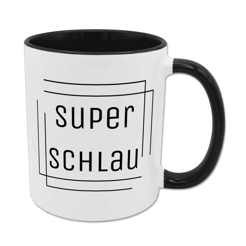 superschlau - Tasse - schwarz
