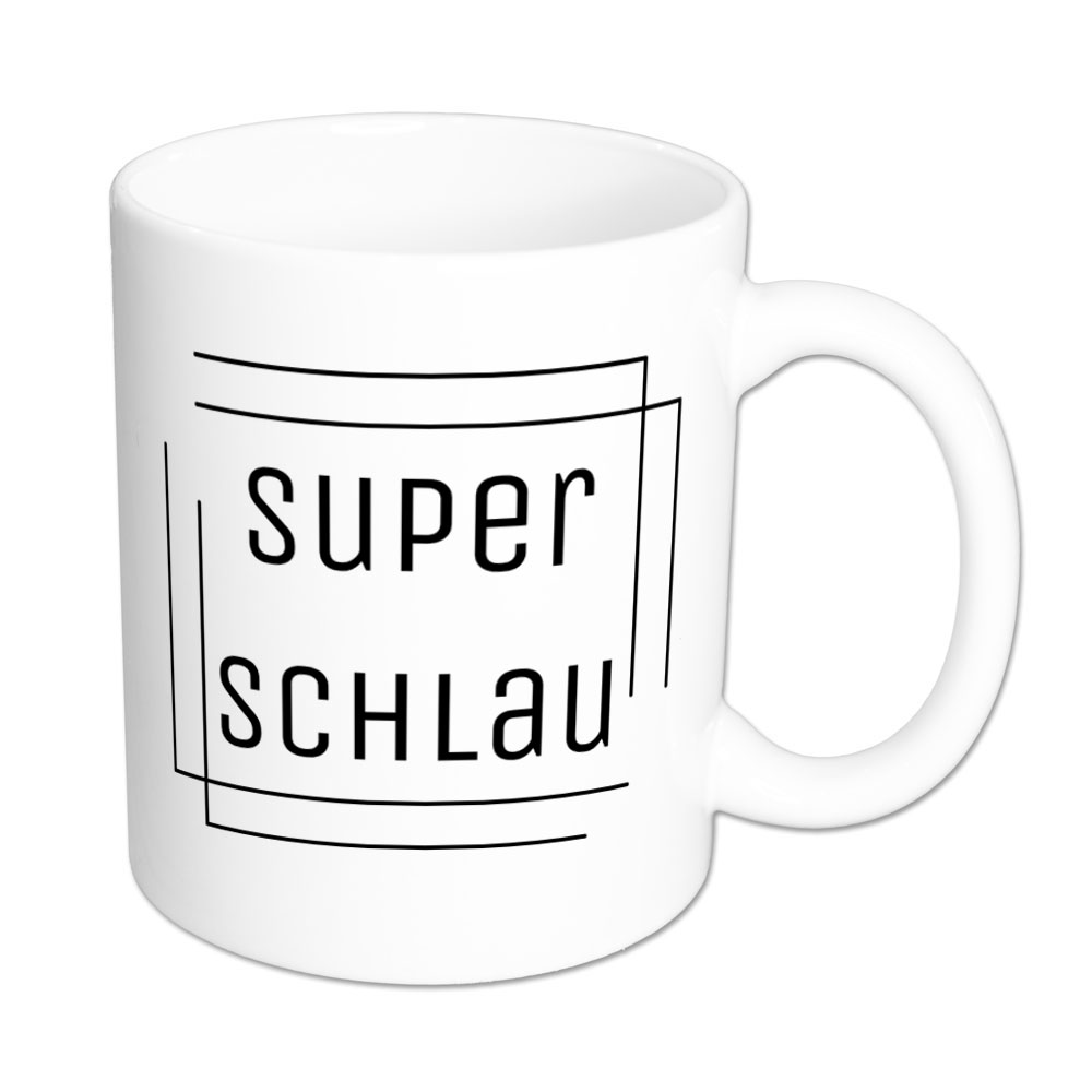 superschlau - Tasse - weiß