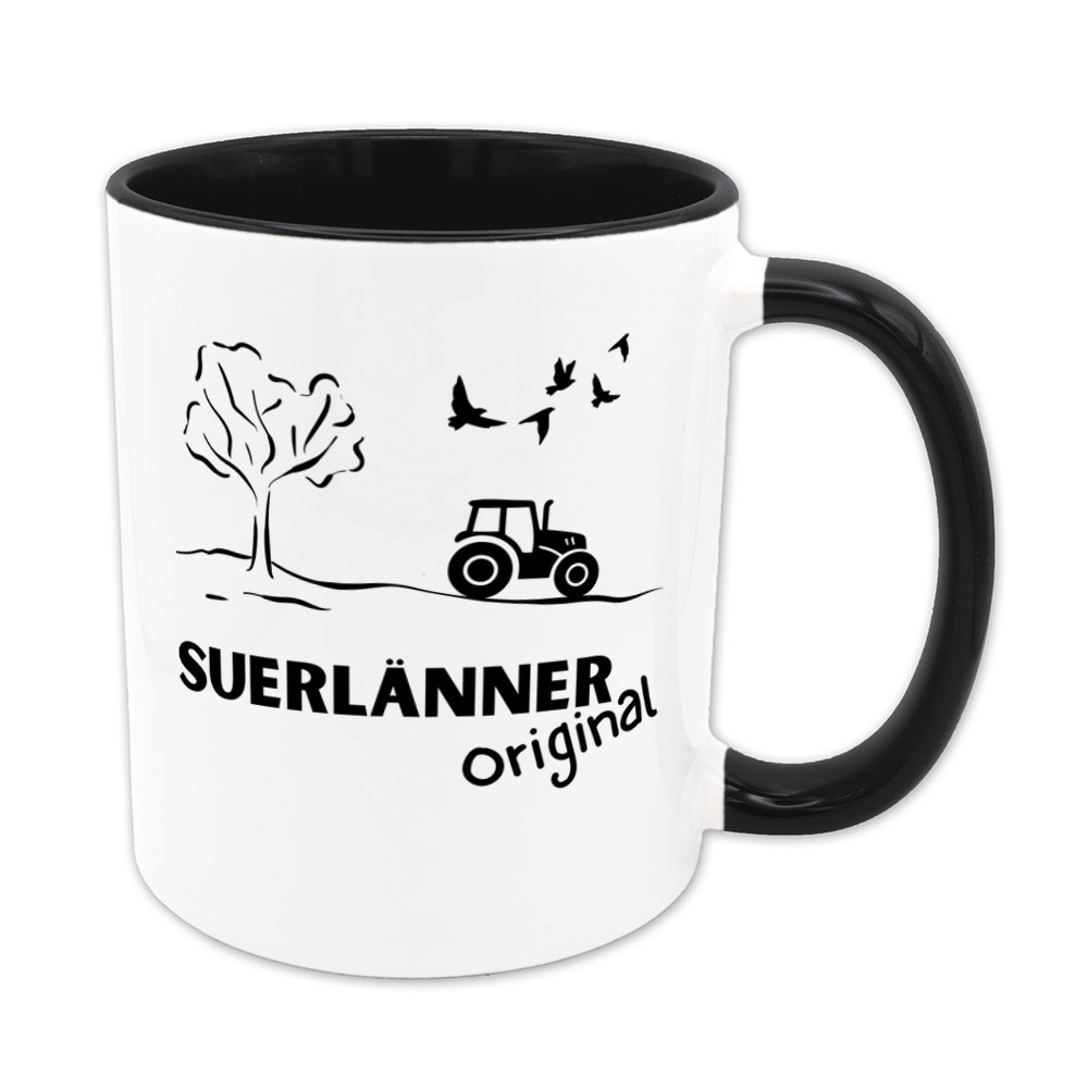 Tasse Suerlänner Original - schwarz