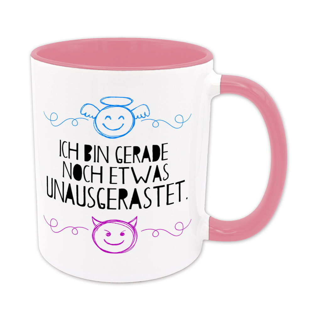 Ich bin gerade noch etwas unausgerastet - Tasse - rosa