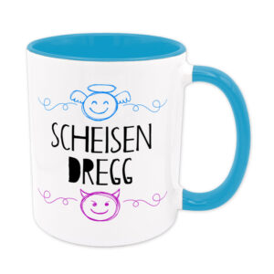 Scheisendregg (Scheißdreck) - Tasse - hellblau