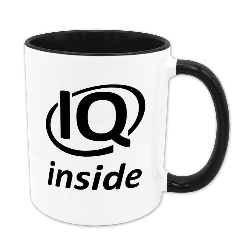 IQ inside - Tasse - schwarz