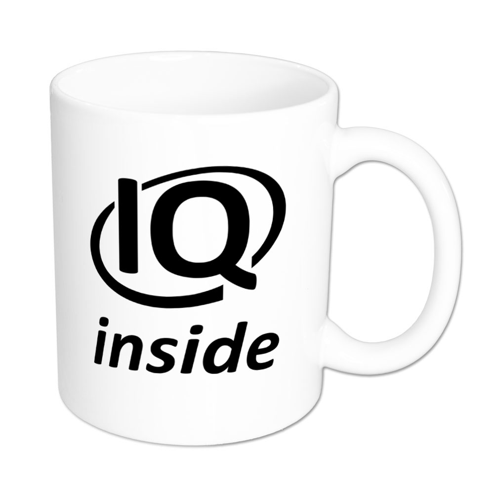 IQ inside - Tasse - weiß