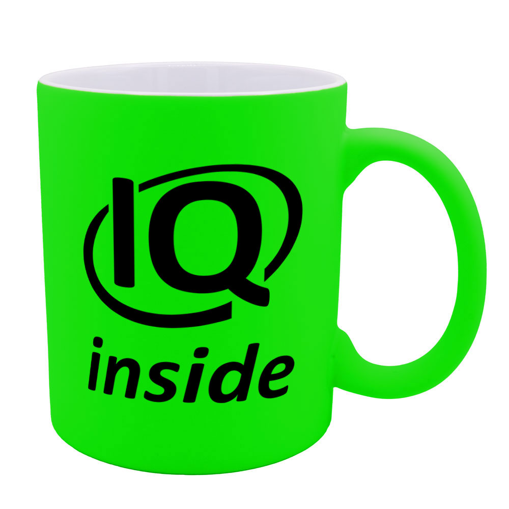 IQ inside - Neon-Tasse - hellgrün