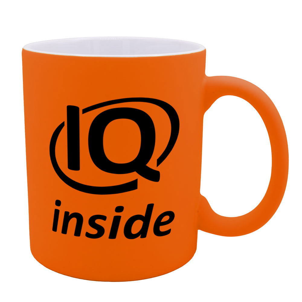 IQ inside - Neon-Tasse - orange