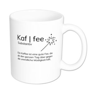 Kaf-Fee - Substantiv - Worterklärung - Tasse - weiß