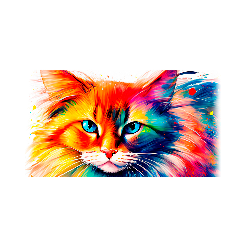 Gesamtmotiv - Color Cat - Katze - Cooper - Tasse