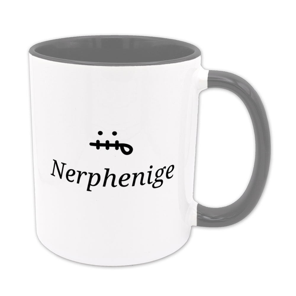 Nerphenige - Tasse - grau