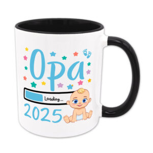 Opa Loading 2025 (Junge) - Tasse - schwarz