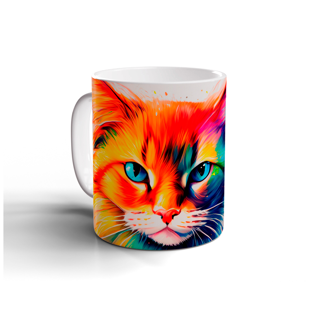 Color Cat - Cooper - Tasse - weiss
