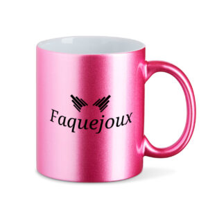 Faquejoux - Metallic-Tasse - metallic pink
