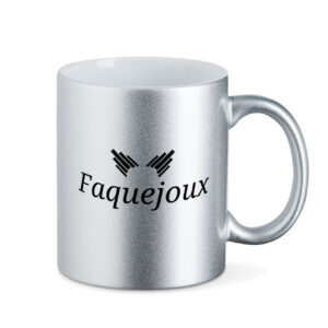 Faquejoux - Metallic-Tasse - metallic silber