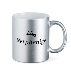 Nerphenige - Metallic-Tasse - metallic silber