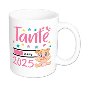 Tante Loading 2025 (Mädchen) - Tasse - weiss