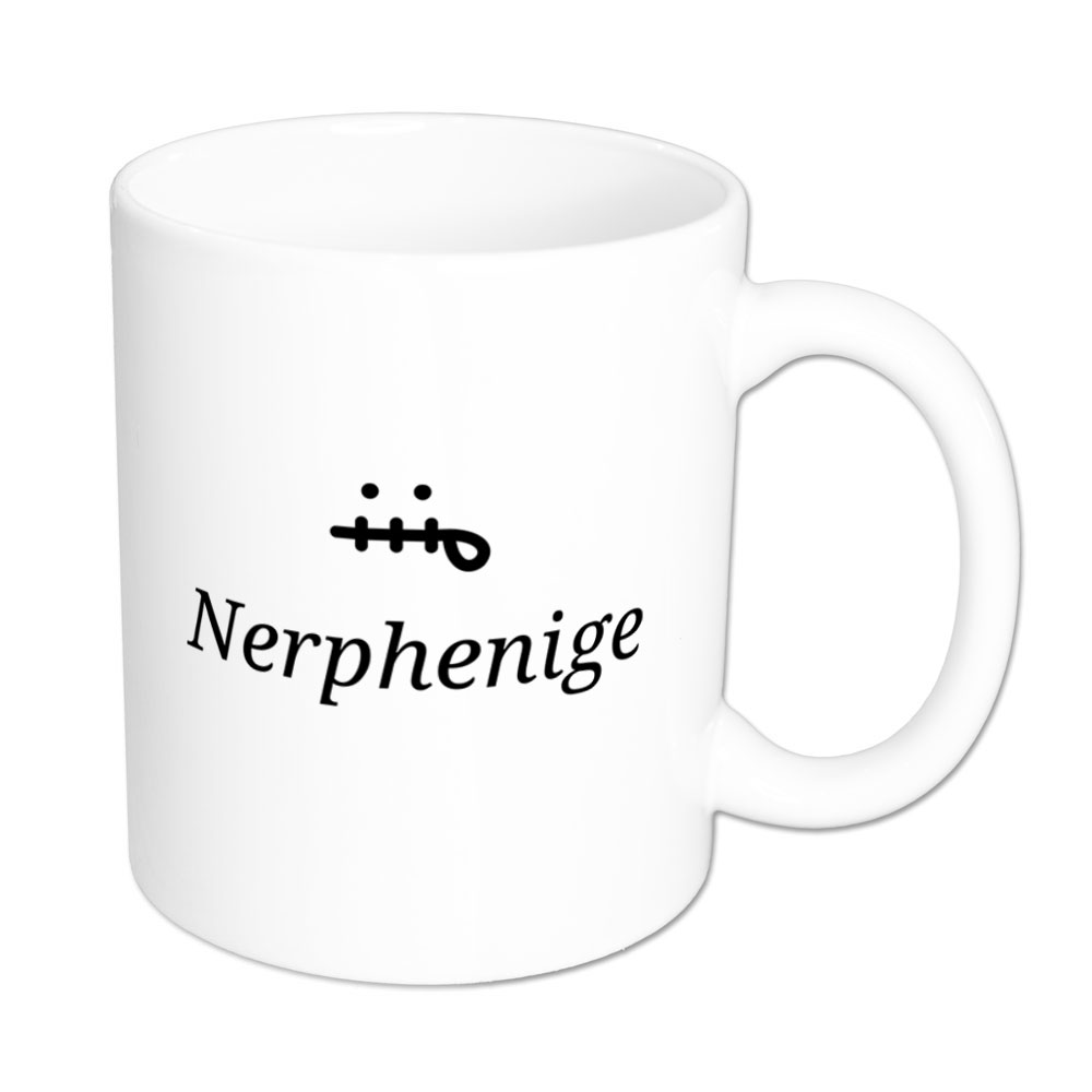 Nerphenige - Tasse - weiss