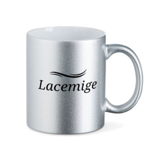 Lacemige - Metallic-Tasse - Lass mich - metallic silber
