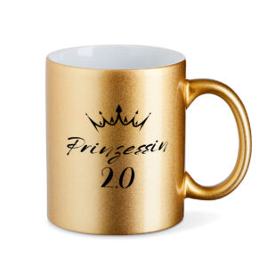 Prinzessin 2.0 - Metallic-Tasse - metallic gold