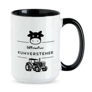 Ultimativer Kuhversteher - XL-Tasse schwarz