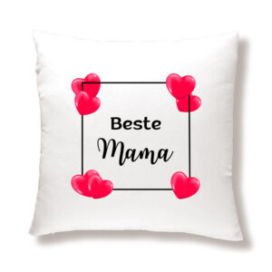 Beste Mama - zweifarbiges Kissen - Geschenk - Muttertag - Mutter