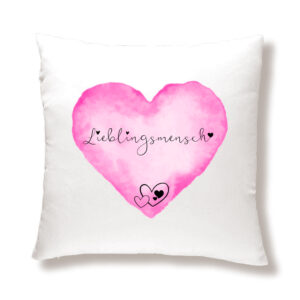 Lieblingsmensch - Kissen zweifarbig - Freundschaftskissen