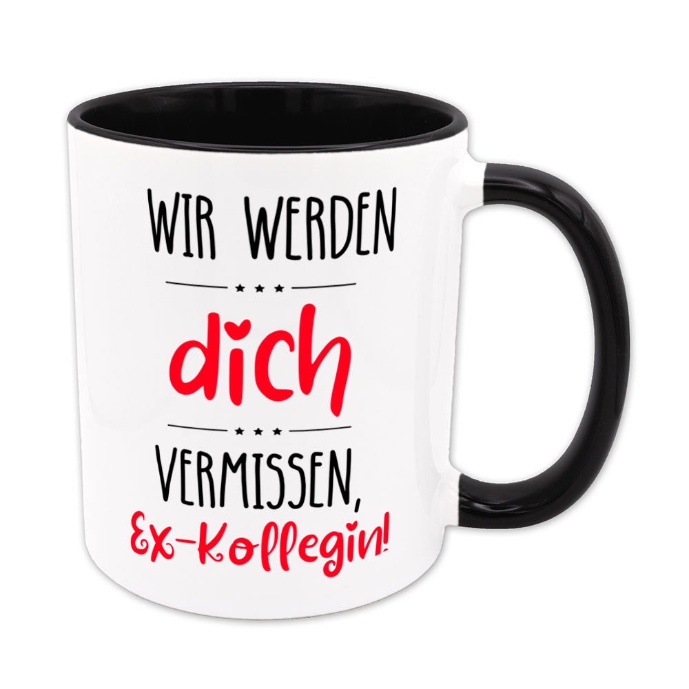 Wir werden dich vermissen, Ex-Kollegin - Sprüchetasse - Abschiedsgeschenk – Bild 3